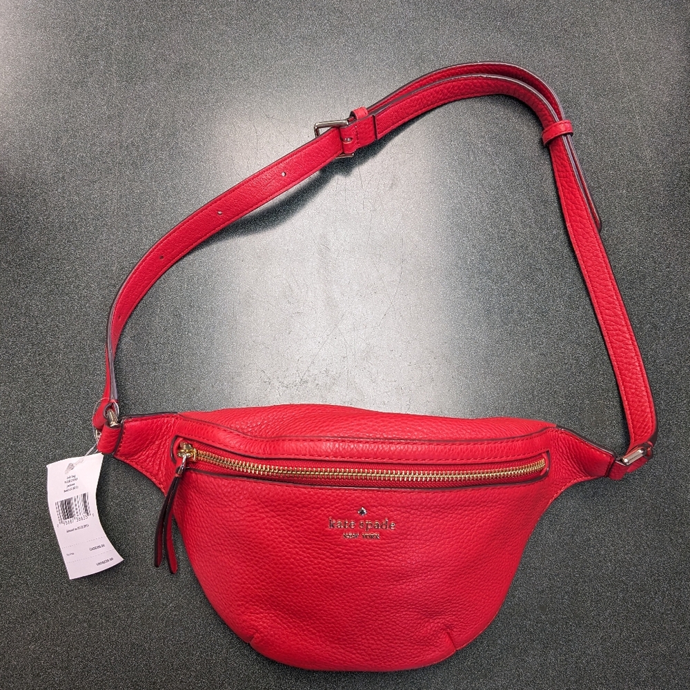 KATE SPADE Jackson Belt Bag Nwt red
